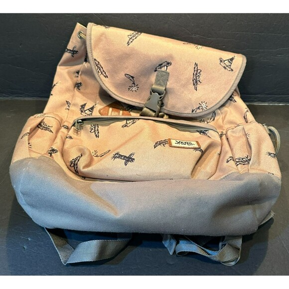 VANS Coyote Hills Light Brown Tepee & Totem Laptop Sleeve Bookbag 19" - Picture 2 of 5